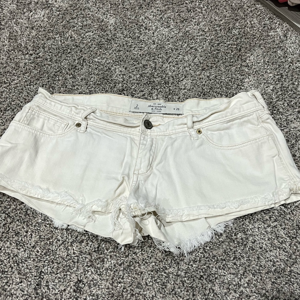 Abercrombie Short Shorts - Size 2 - White Denim